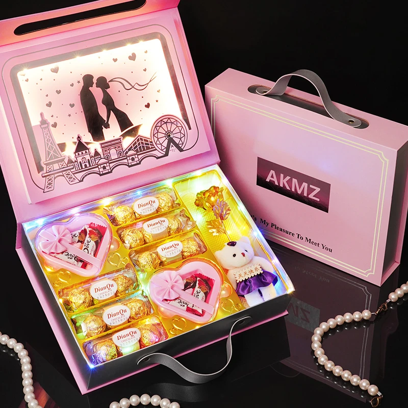 生日礼物送女生巧克力礼盒装送女朋友创意表白送老婆礼品浪漫实用