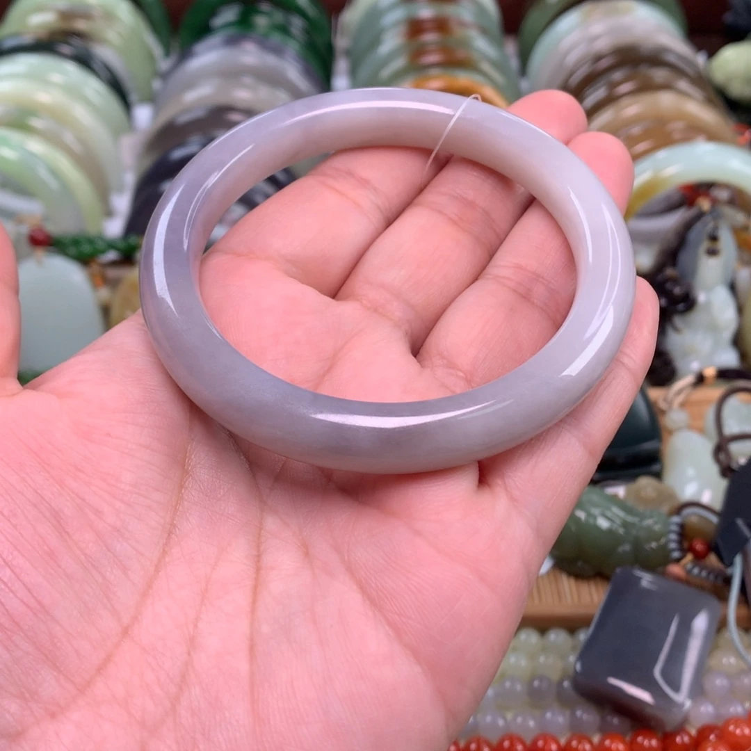 和田玉未镶嵌手镯59_60口径