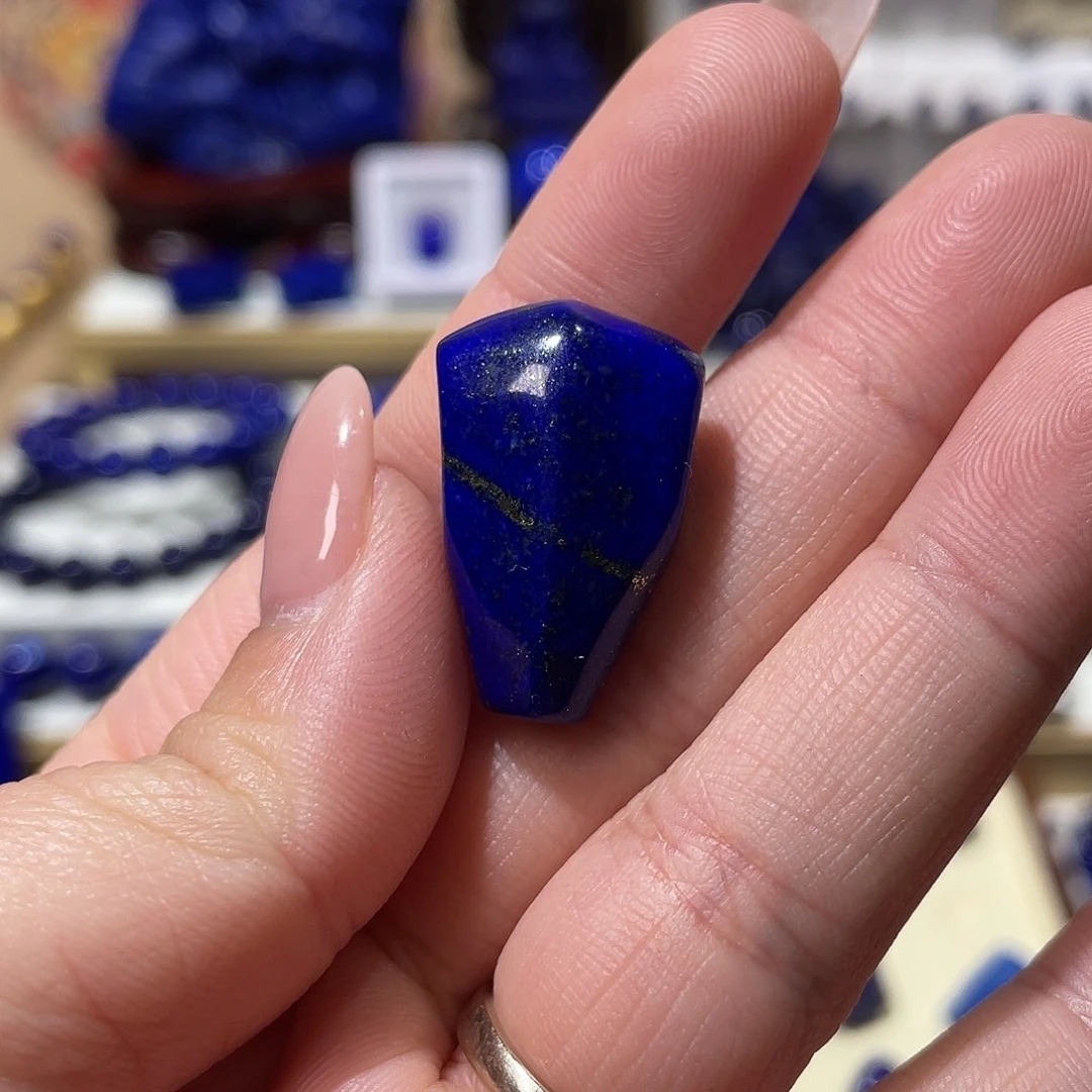 奔***牛青金石未镶嵌三通16mm