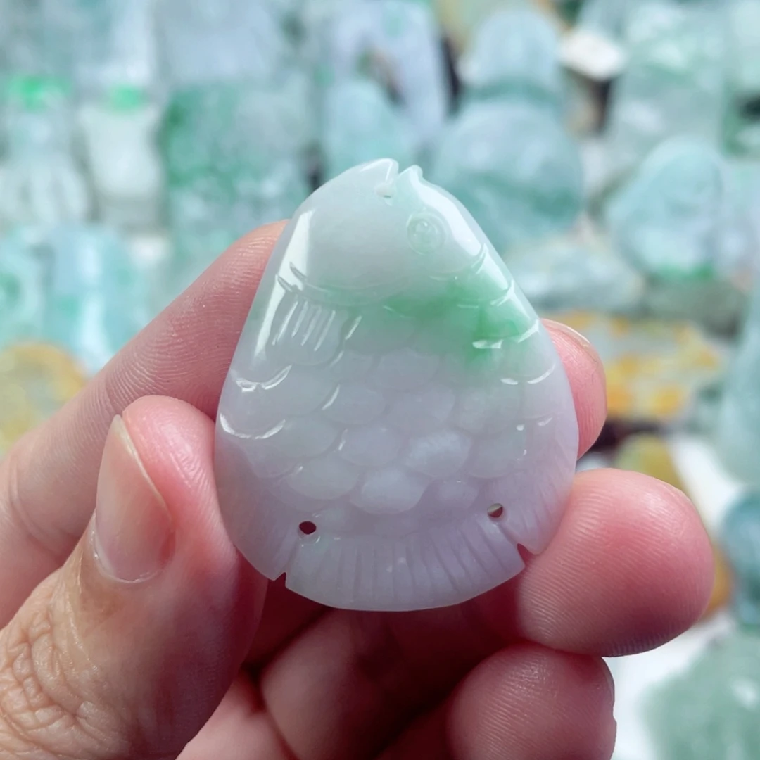 翡翠未镶嵌吊坠(不含链)