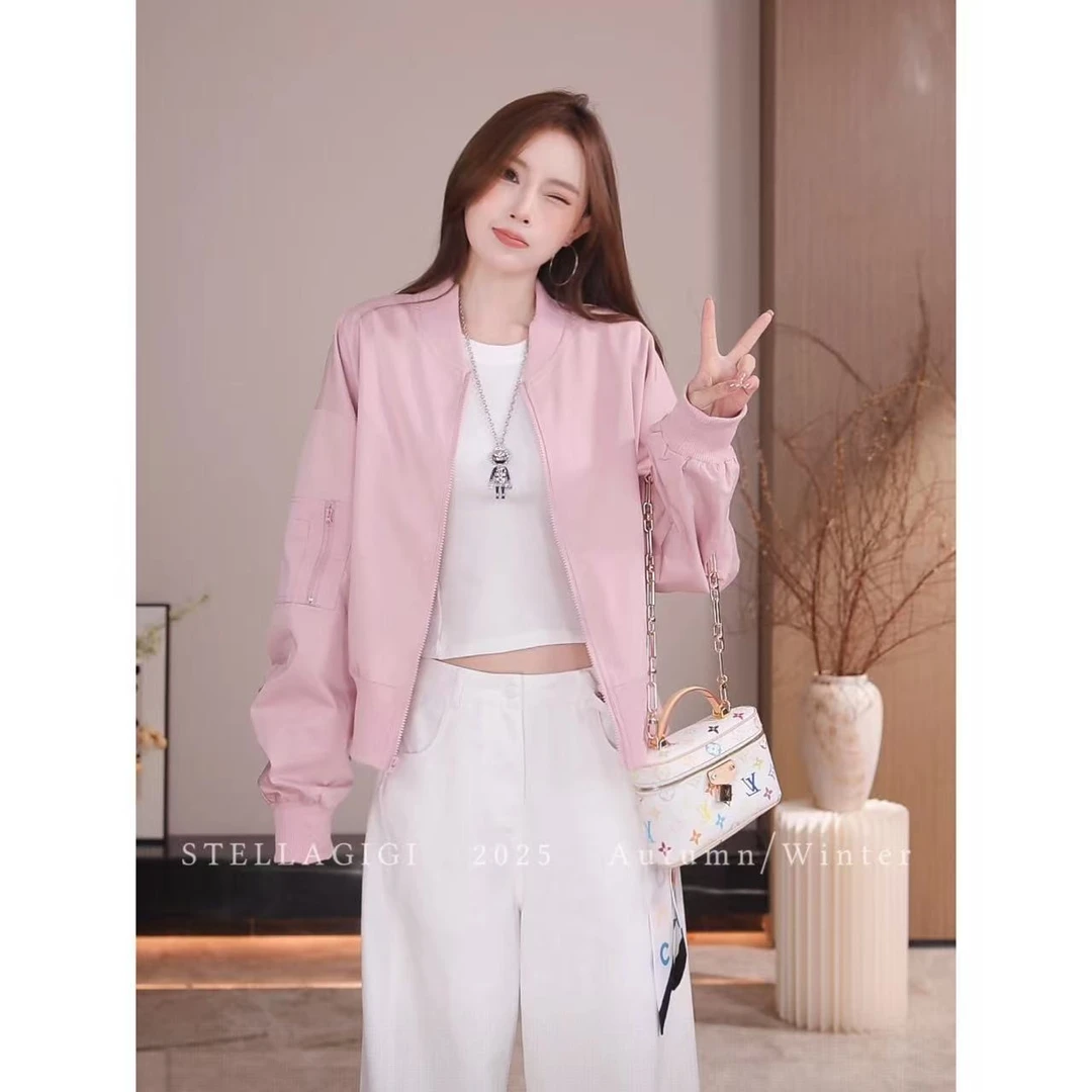 SG / 杨依姗 AW美式复古棒球服夹克外套WT-20252002