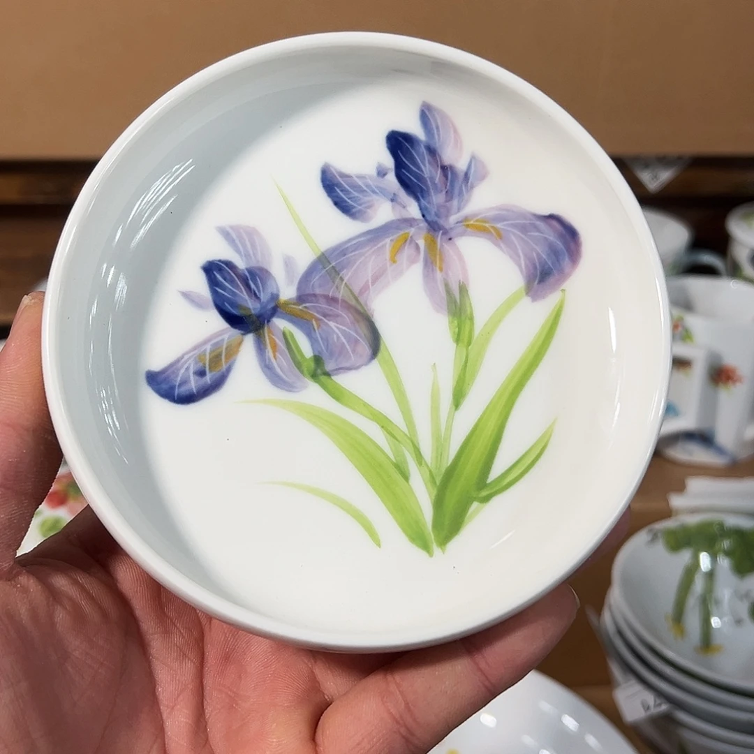 陶瓷景德镇高温釉下陶瓷4.6寸蘸料碟