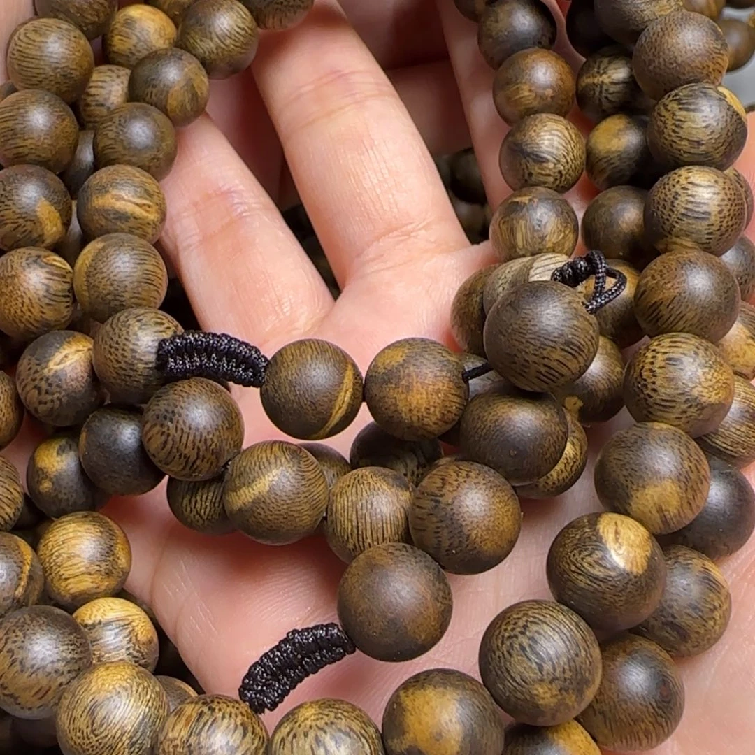 沉香手串徐****制棋楠沉香1.0多圈留疤手串