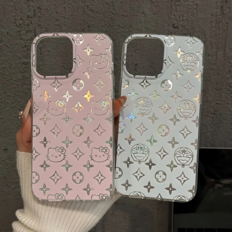 四叶草多啦a梦适用苹果16pro创意iPhone15pro手机壳imd羽纱华为60