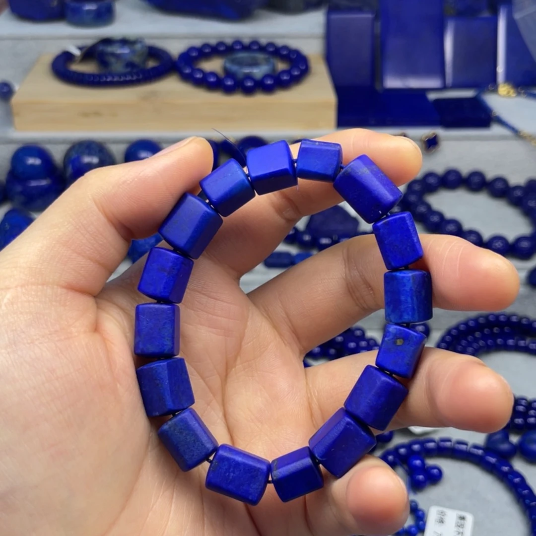 青金石未镶嵌随型手串