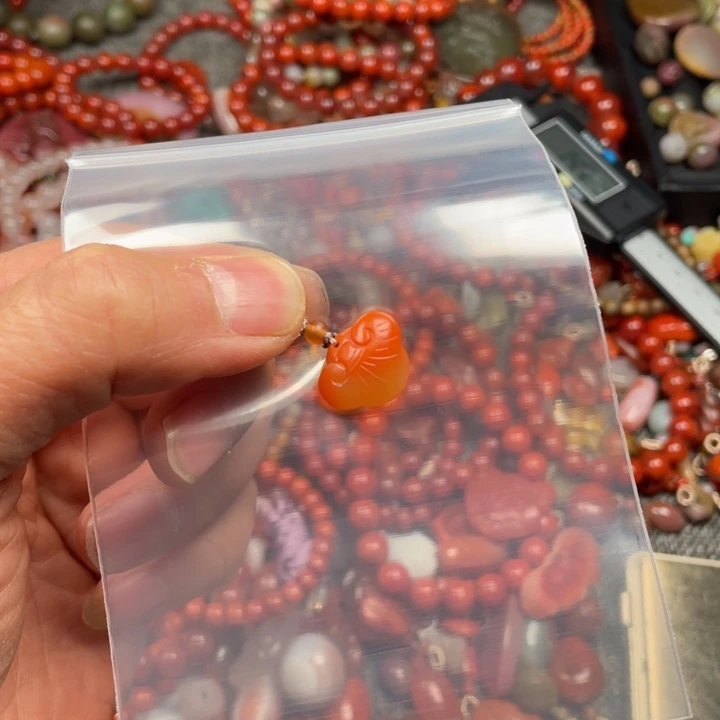 南红玛瑙滴流未镶嵌暖***菜