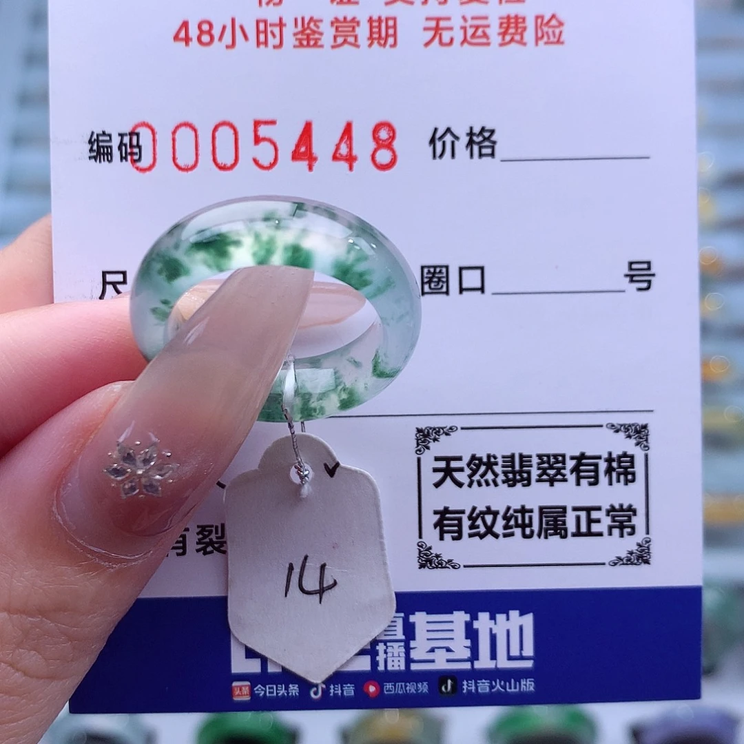 未镶嵌戒指翡翠天然