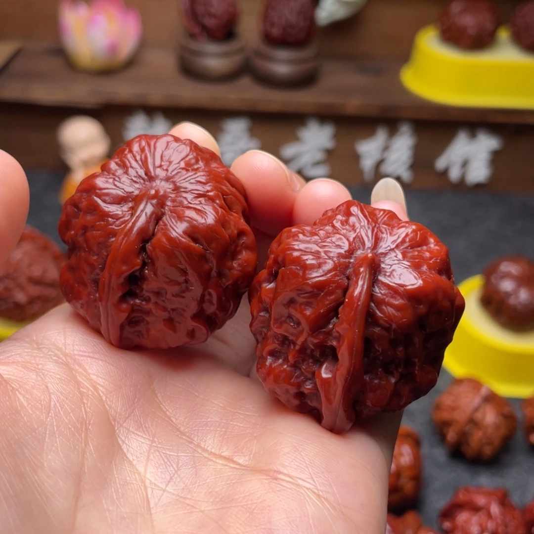 吊坠文玩核桃文玩核桃 手把件 一帆风顺 39