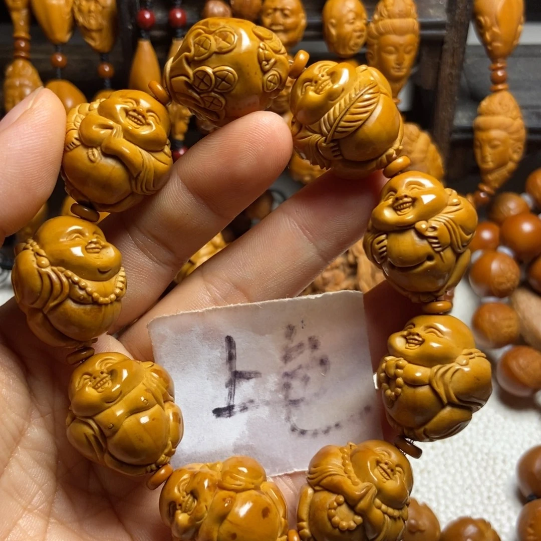 【闪购商品】手串/手链橄榄核老*八大弥勒微花