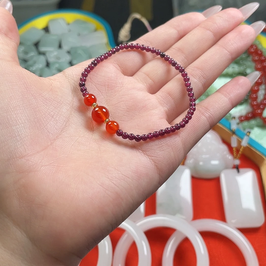 玛瑙/玉髓未镶嵌手链