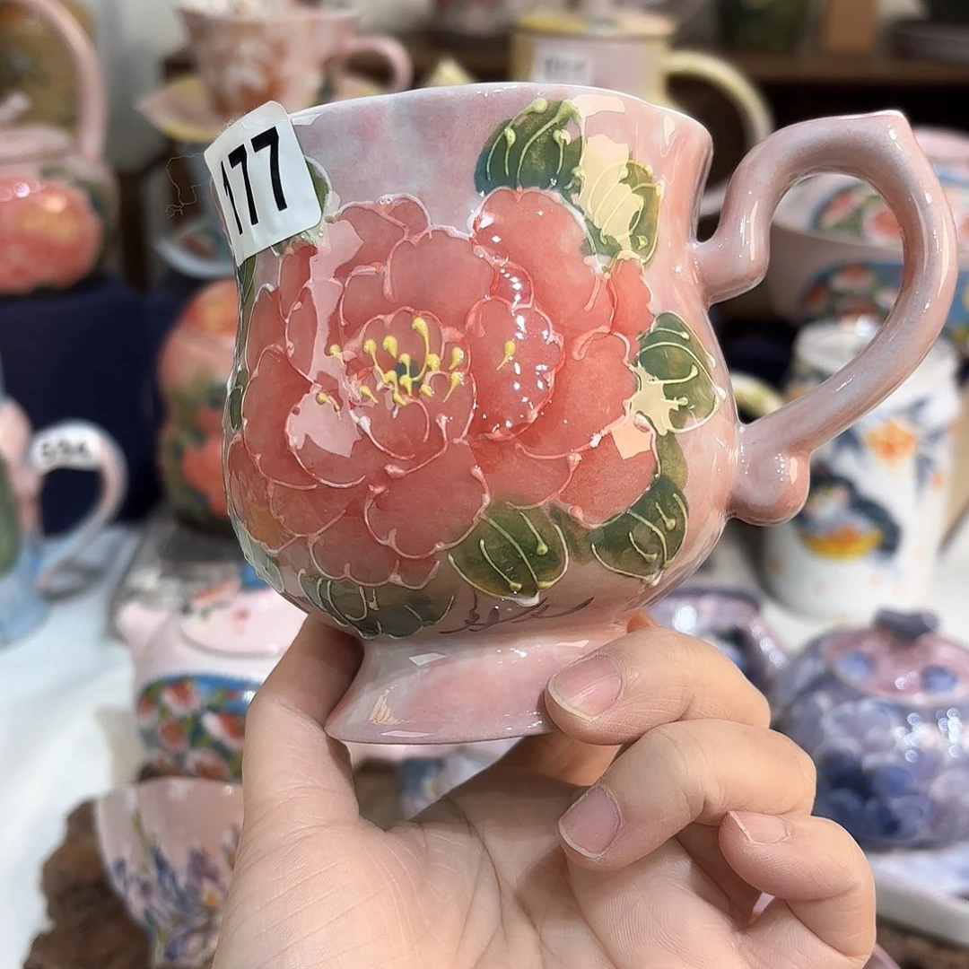 景德镇手绘高温釉下彩陶瓷茶具