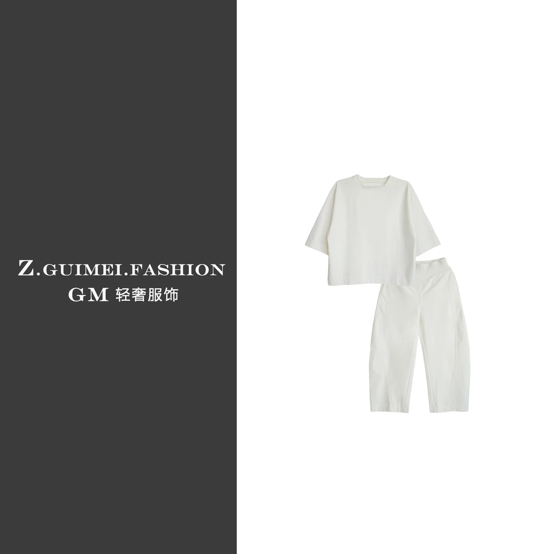 【肆姐高定】时尚休闲弯刀裤套装XY2792