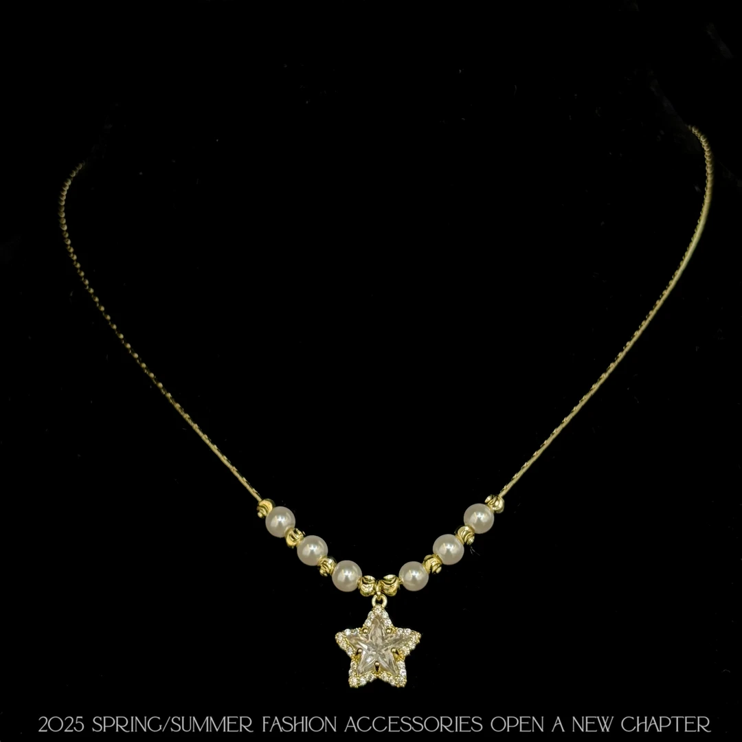 铜合金项链 镀K金 2025款C2733【碎星银河金】BOBAOLI 项链