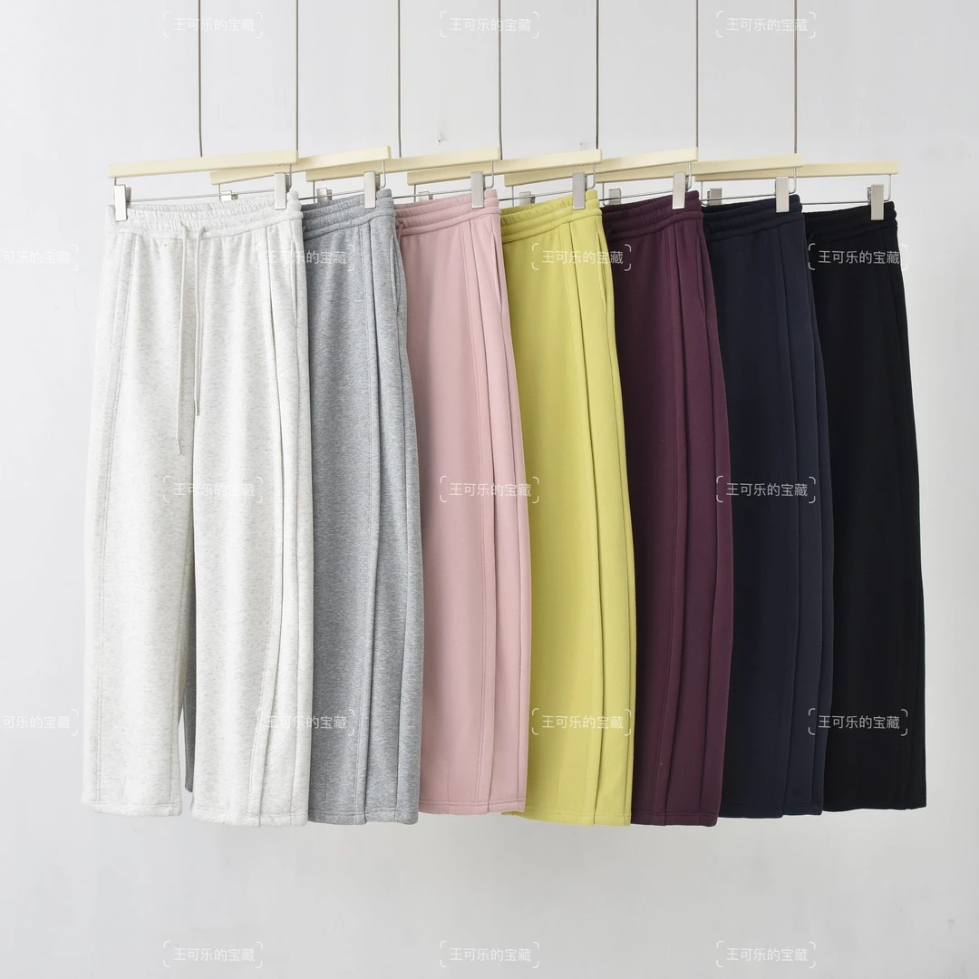 【春款超模裤】新款春款百搭高腰显高 显瘦宝藏宽松休闲弯刀裤