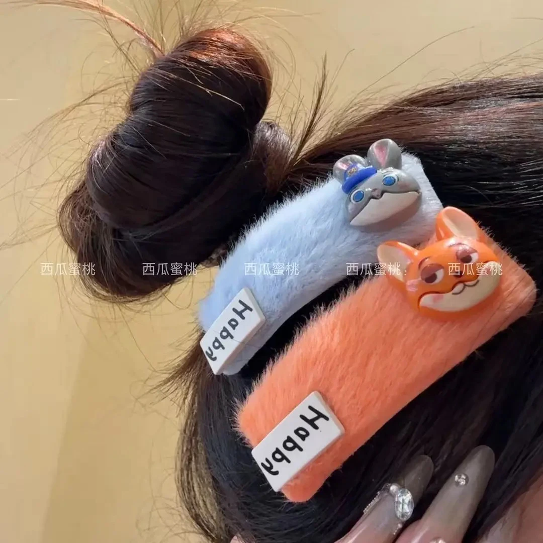 Q疯狂动物城尼克朱迪少女学生可爱少女心碎发刘海bb夹发卡卡通