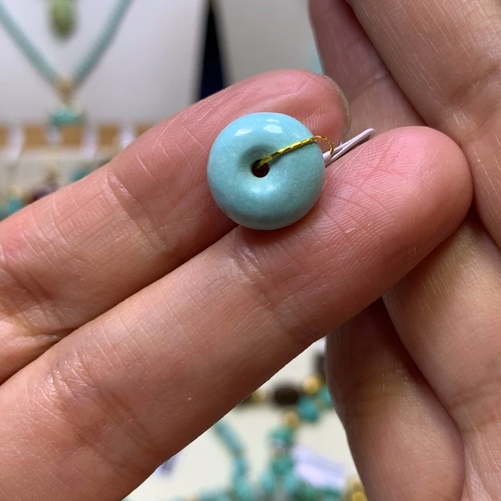 绿松石未镶嵌平安扣
