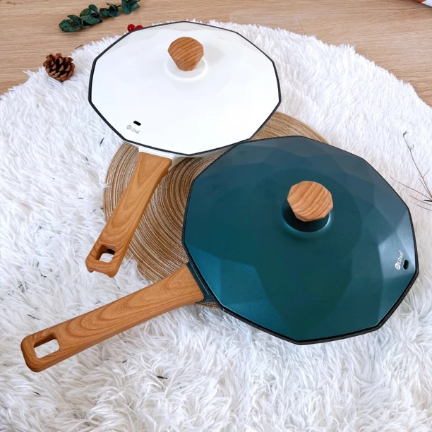 德纳斯28cm不沾煎锅 高约5cm