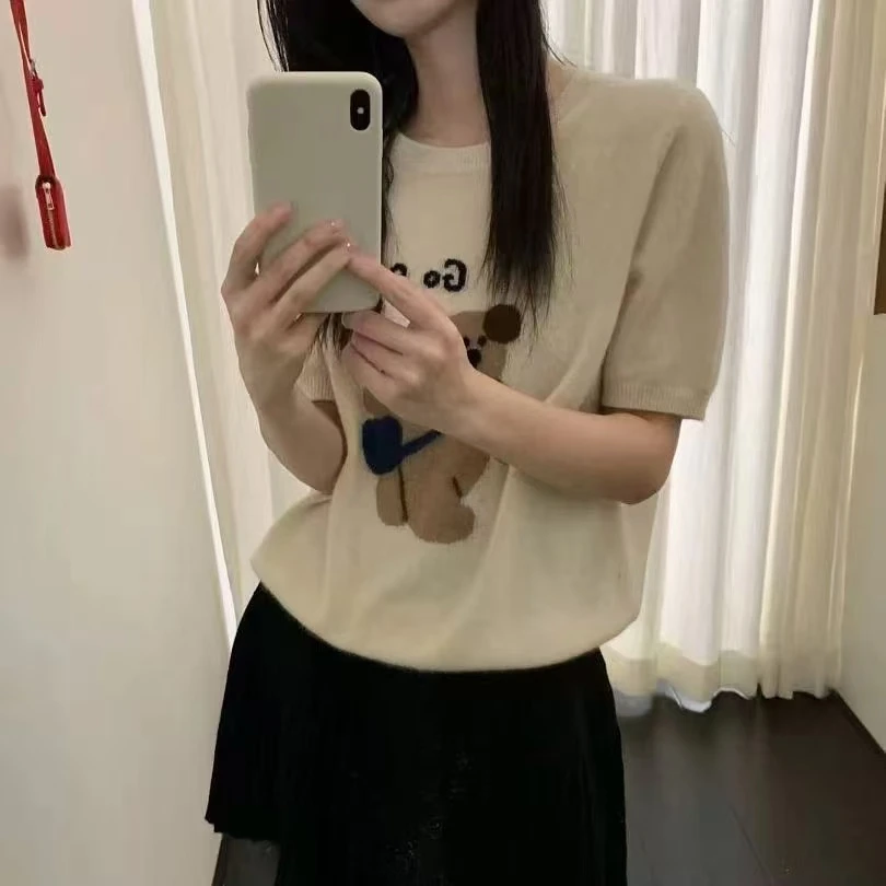 徐秋阳  背包狗  秋冬新款百搭时尚休闲显瘦显白毛衣YM513