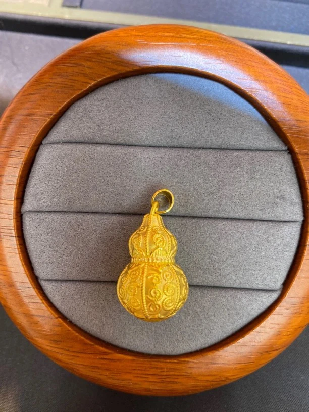 足金999葫芦吊坠