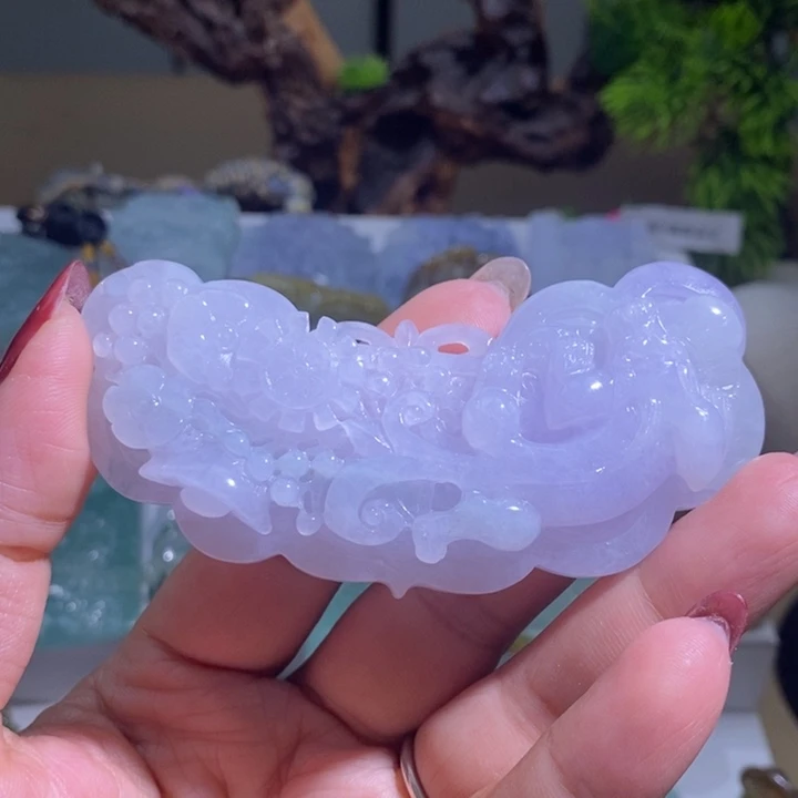 【闪购商品】翡翠未镶嵌颈饰龙牌