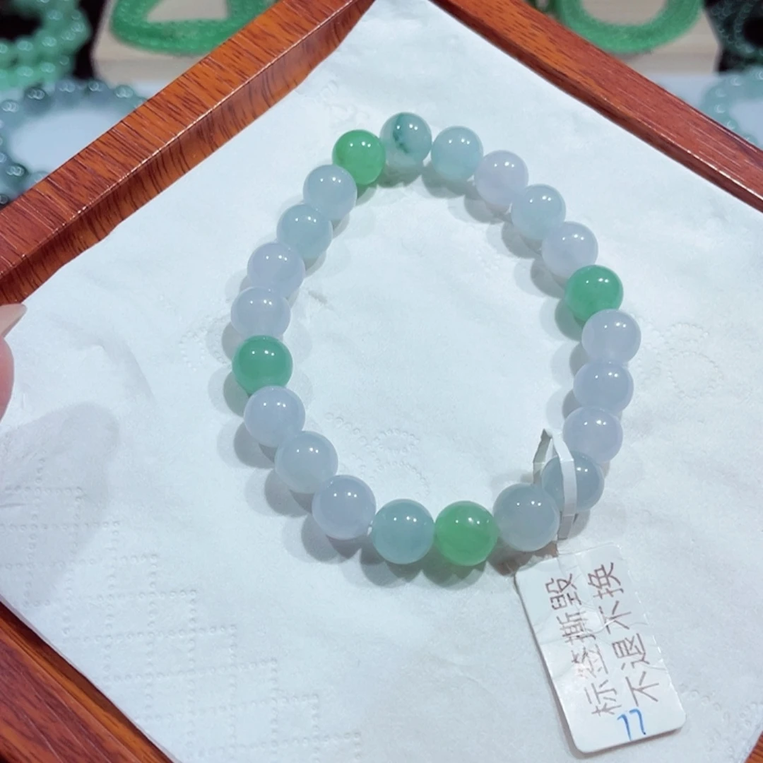 未镶嵌手链翡翠天然缅甸翡翠A货卡8.5