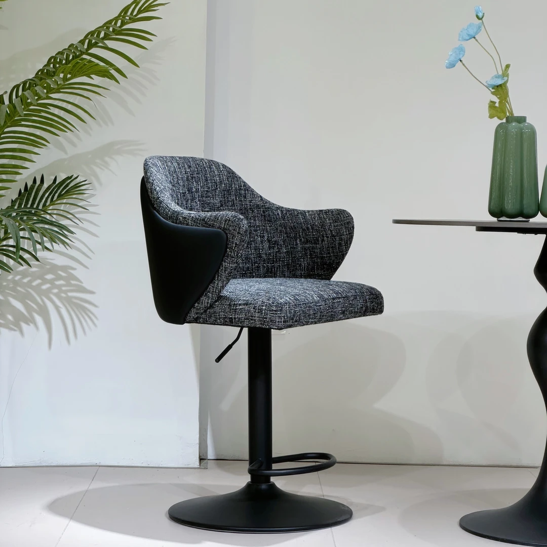 【安吉】简约轻奢北欧风舒服舒适创意高档时尚家用餐厅岛台升降吧椅