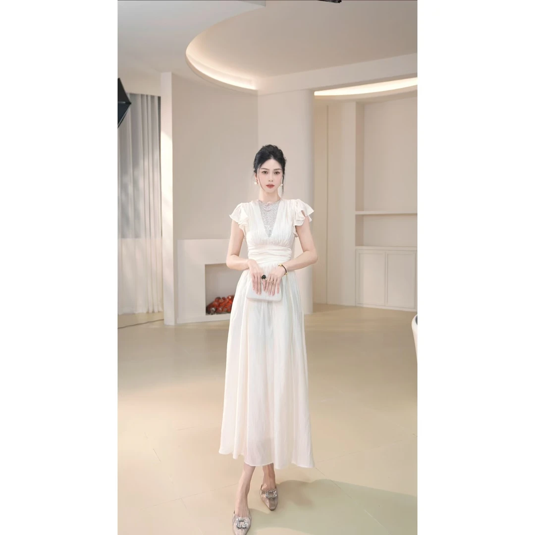 【宝总】设计感名媛轻奢收腰连衣裙21749