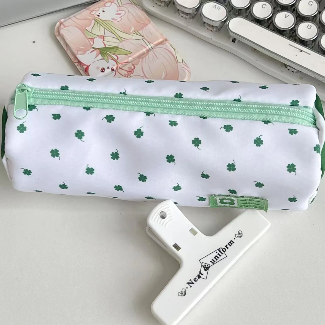 【四叶草小猫】可爱高颜值大容量少女心笔袋小初高中学生文具铅笔盒