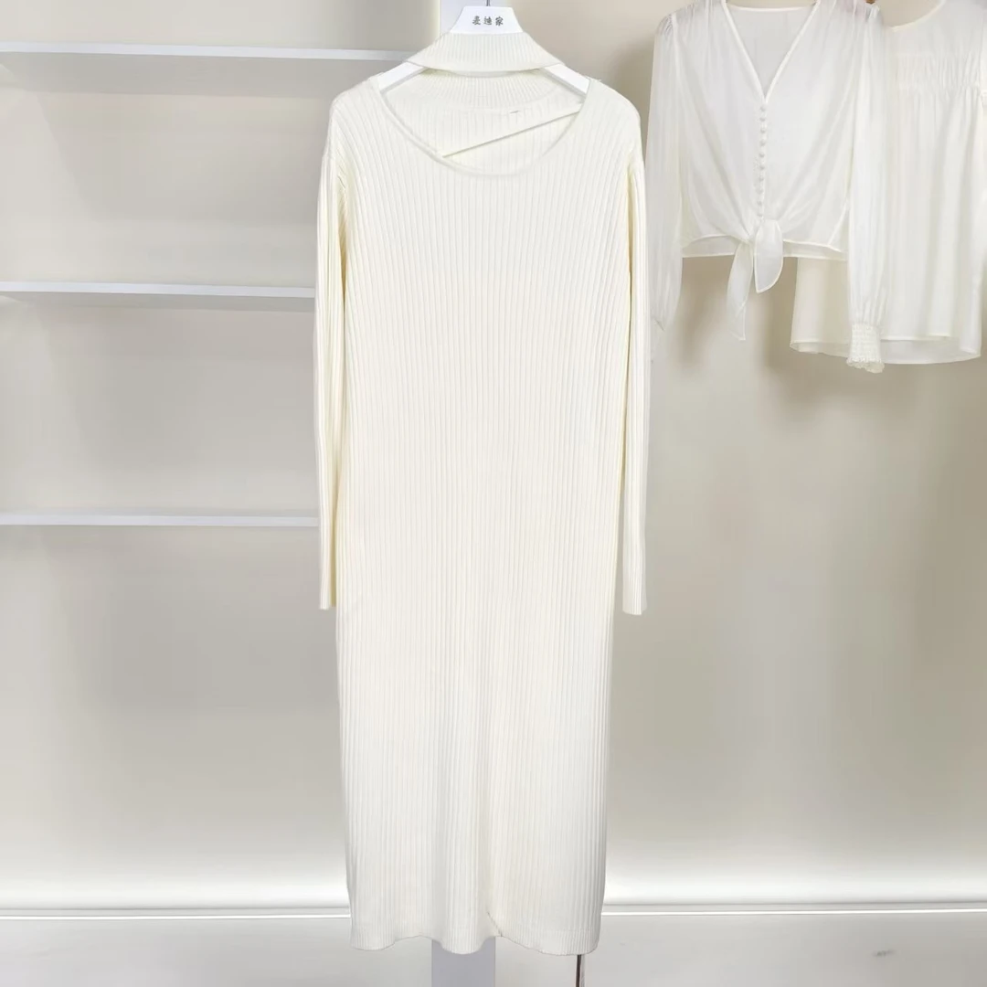 麦迪尚品【Miss-O】50522129 简约时尚针织连衣裙春秋品牌撤柜女