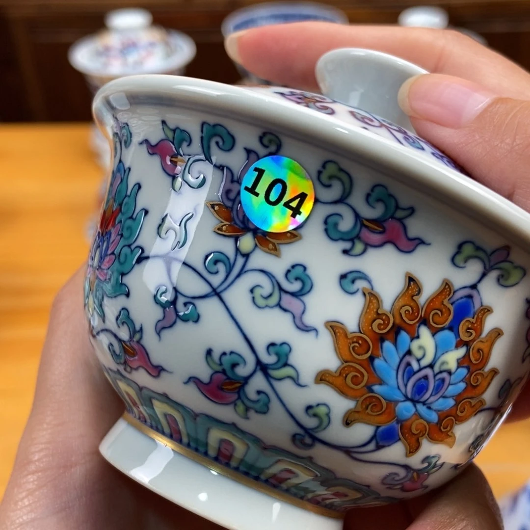 手绘现代茶具非古董