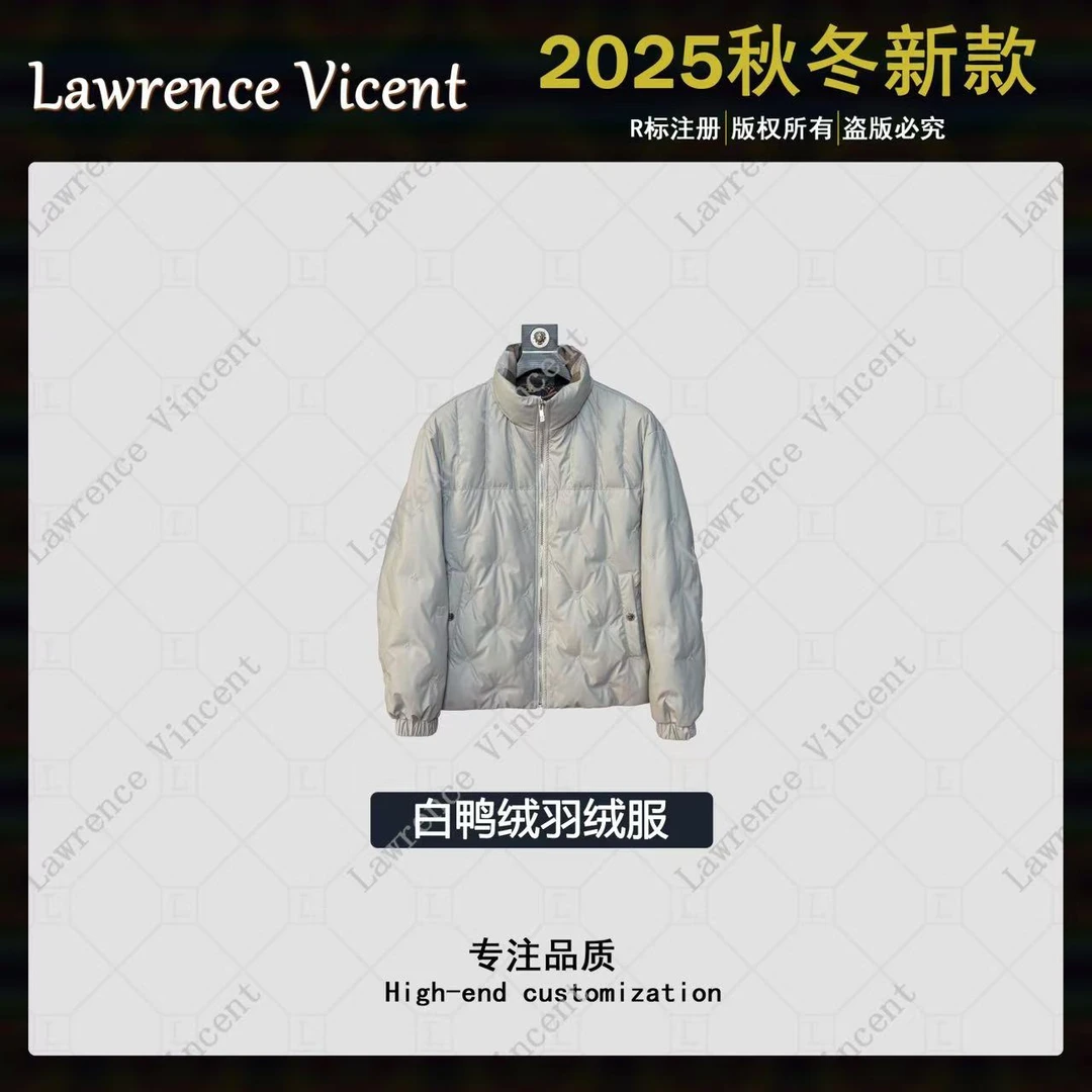 Lawrence Vincent 冬季新款白鸭绒羽绒服百搭潮流男女同款Y007