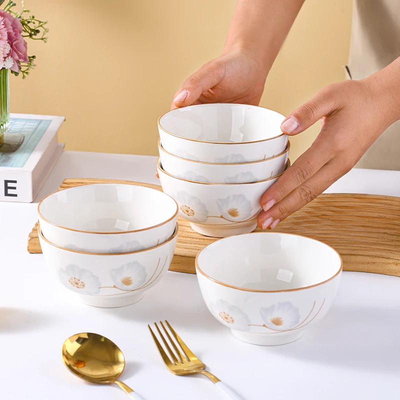 5英寸星星岁月加厚防烫米饭碗家用釉下彩吃饭碗沙拉碗陶瓷餐具