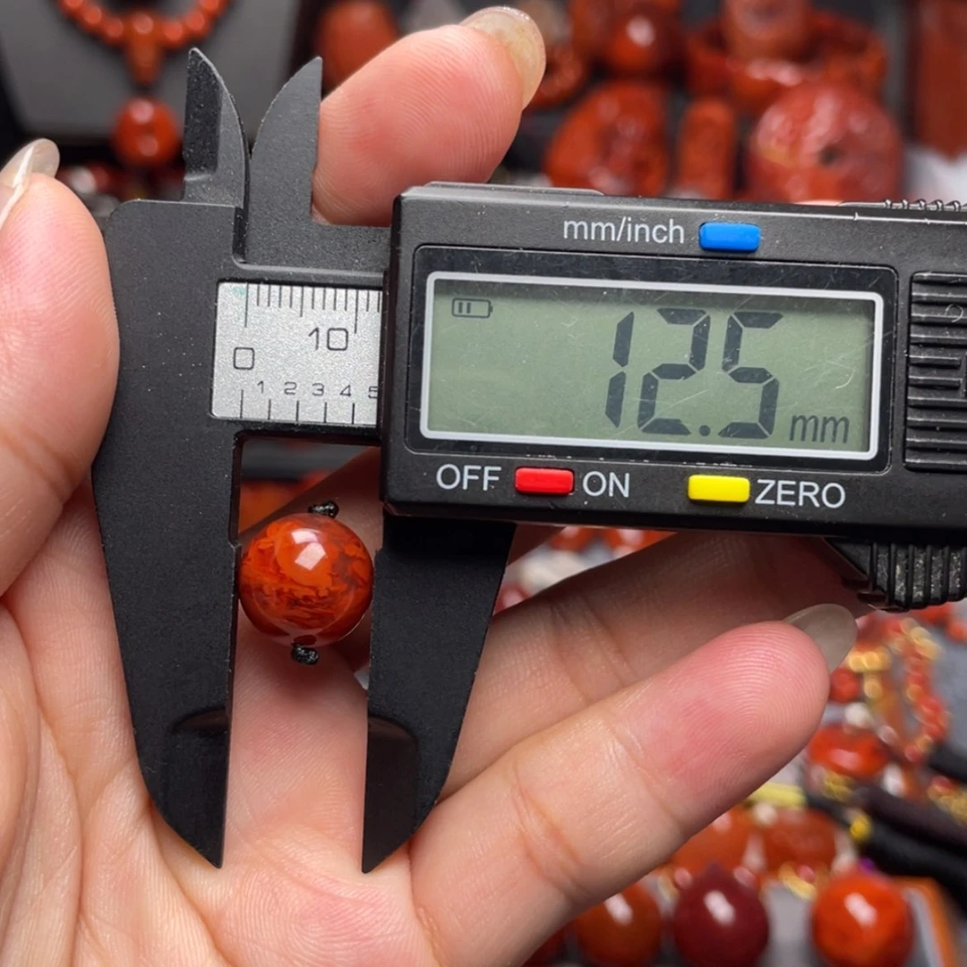 【闪购商品】南红玛瑙圆珠12.5未镶嵌l****芮