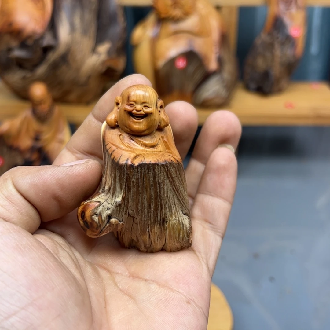 本***木崖柏木摆件手把件