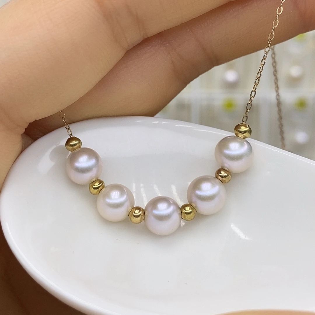 淡水珍珠银S925镶嵌吊坠(赠链)