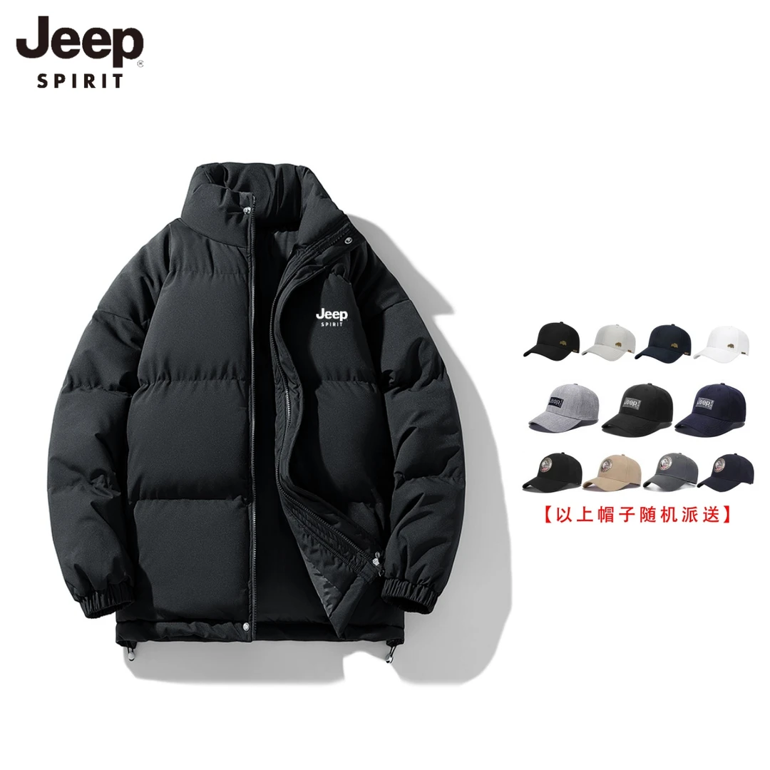 JEEPSPIRIT棉衣冬季百搭保暖棉服简约时尚休闲外套潮流防寒棉袄