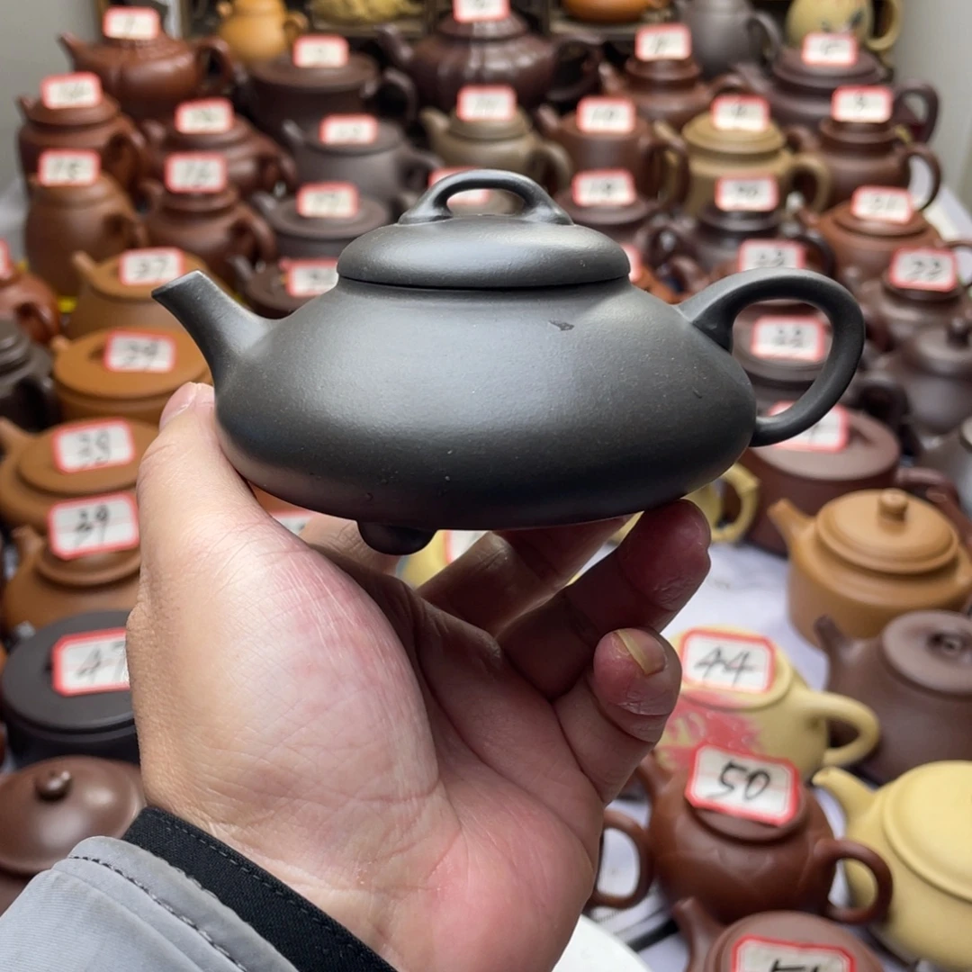 紫砂茶壶宜兴紫砂半手工