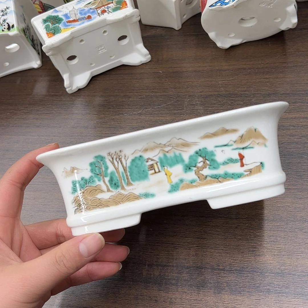 紫砂花盆029号瑕疵18-14-5.5cm