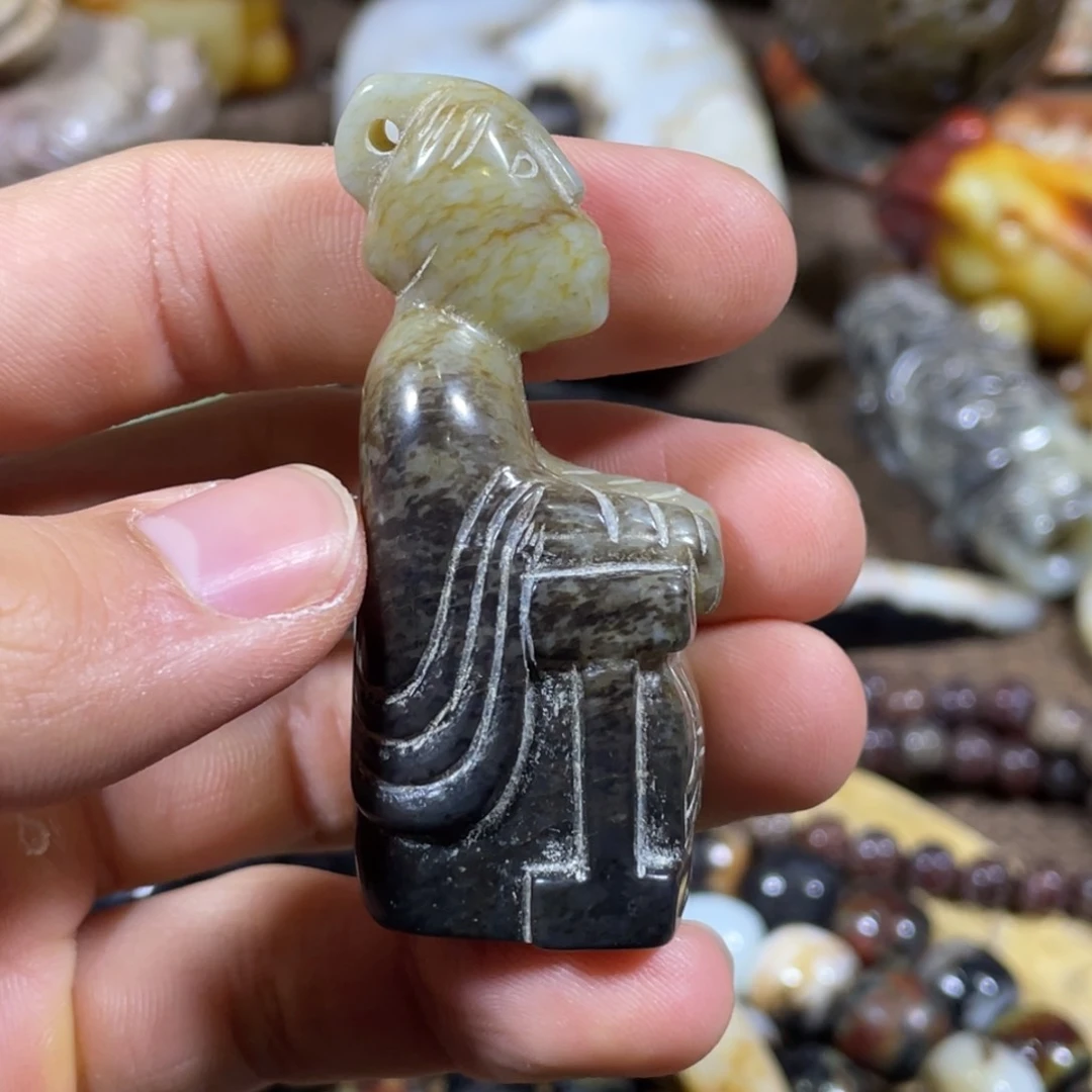 和田玉吊坠(不含链)未镶嵌