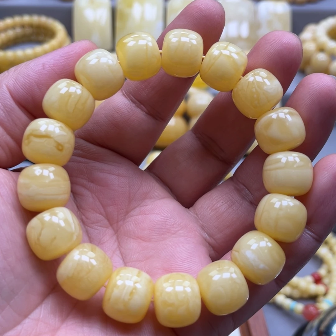 琥珀未镶嵌手链手串