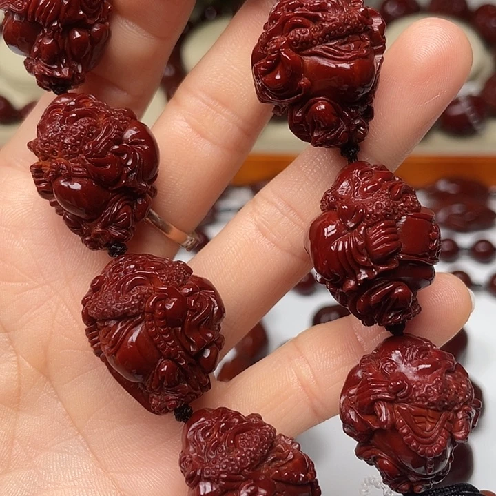 橄榄核吊坠福**.包浆玉化