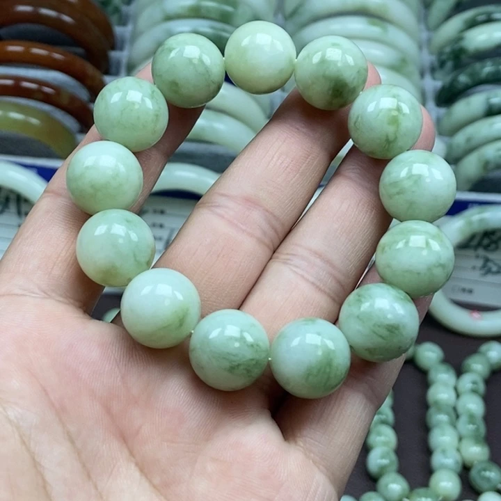 蛇纹石玉未镶嵌手链