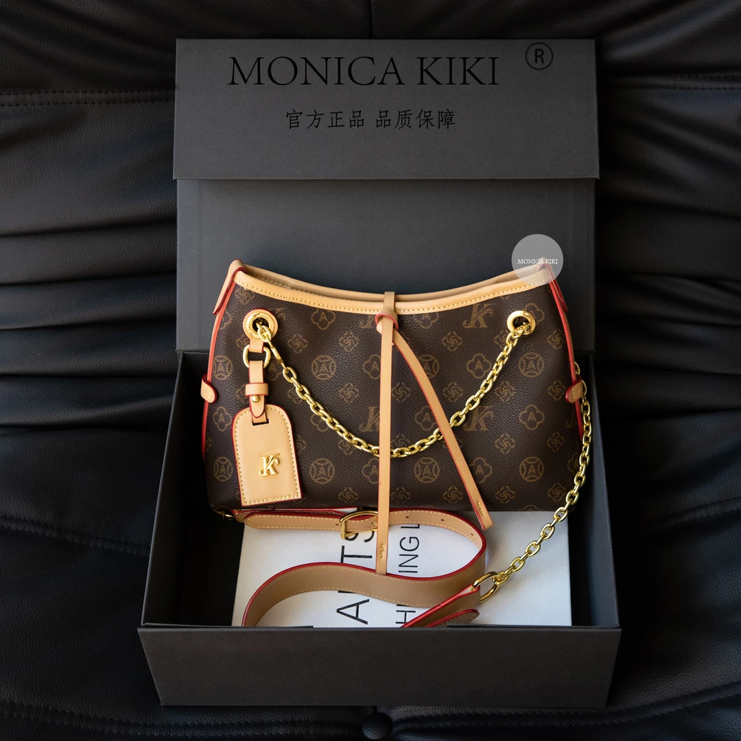 MONICA KIKI 轻奢高级感新款百搭单肩包通勤时尚链条斜挎包