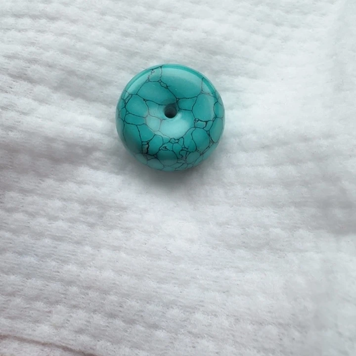 尺寸：24/11➕绿水草纹平安扣 单珠一颗