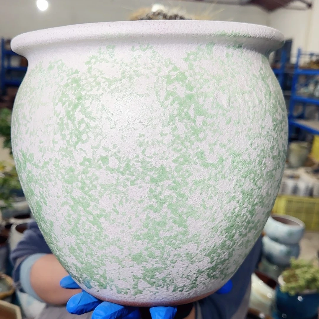 紫砂花盆高23口25