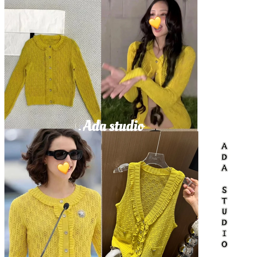 Ada定制【25C～匠心之作】高定贵货对版定染Je*nni同款显白针织套装