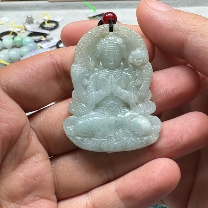 翡翠未镶嵌颈饰天然缅甸翡翠