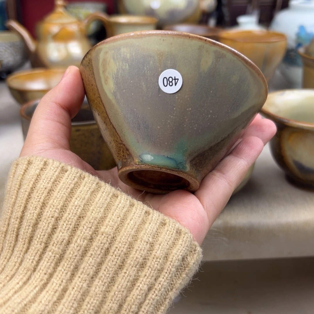 杯纯手工柴烧主人杯