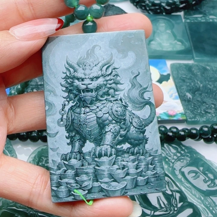 星***峰翡翠未镶嵌颈饰多样性发货天然A货翡翠