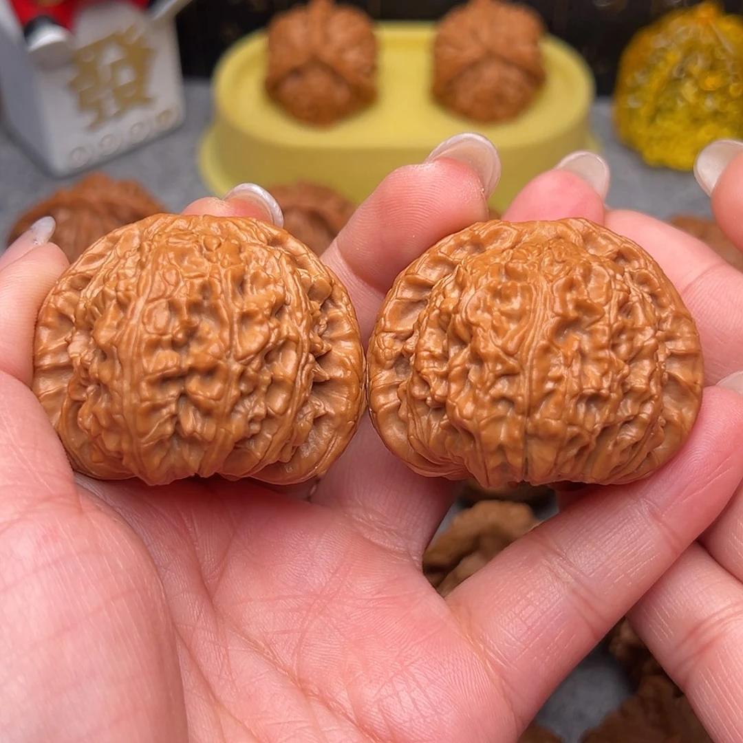 把件文玩核桃毕业大球白45全品47克